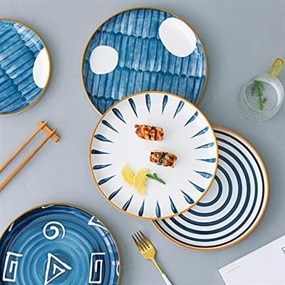 Keramické taniere na riad Nordic Blue Gold